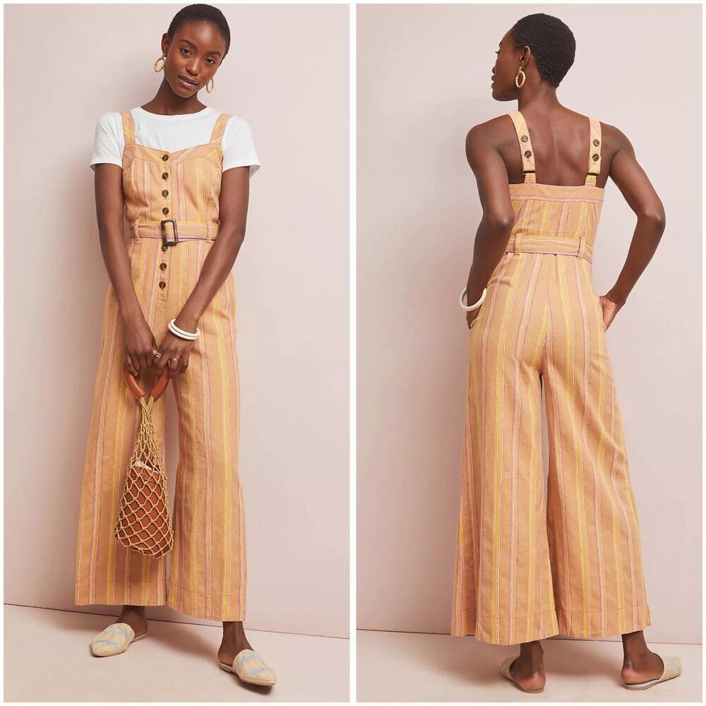 Anthropologie Arlene Jumpsuit Wide Leg size 0